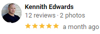 a screenshot of Kennith Edwards Google Review Profile